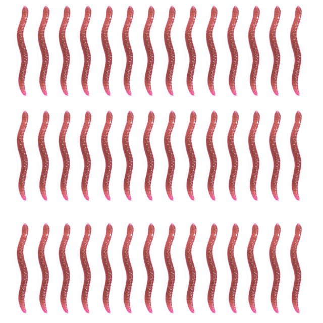 Miękkie przynęty Red Worm - zestaw 50 sztuk: idealne imitacje krewetek i dżdżownic, doskonałe do łowienia bassa i karpia - Wianko - 12