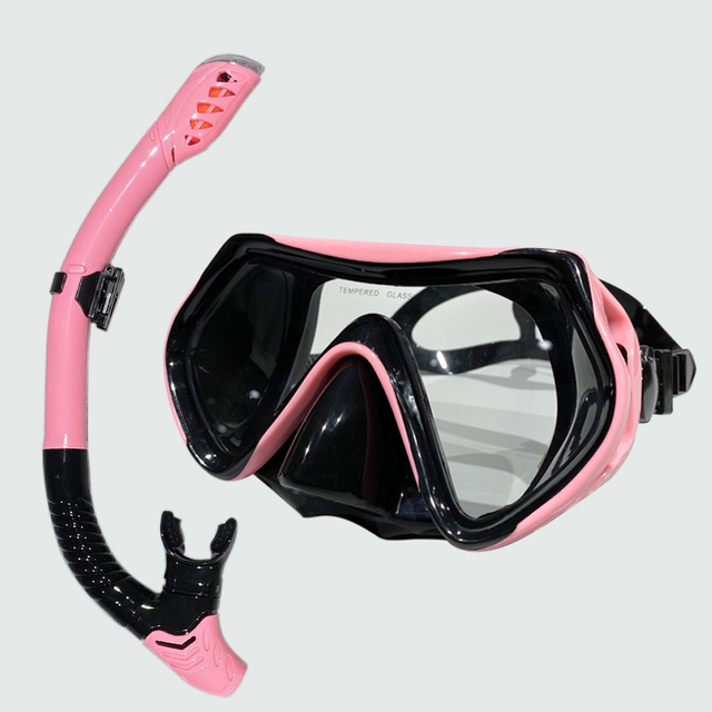 Profesjonalna maska do nurkowania z silikonową spódnicą i przeciwmgielnymi goglami dla dorosłych - Wianko - 9