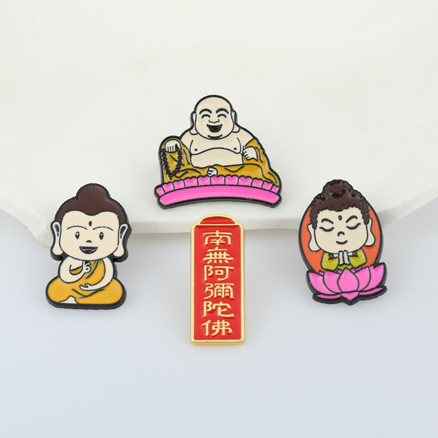 Posąg buddyjskiego tekst Q w wersji DIY dla dzieci - osobowościowy identyfikator dekoracyjny - Wianko - 2