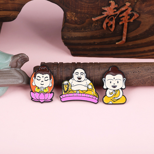 Posąg buddyjskiego tekst Q w wersji DIY dla dzieci - osobowościowy identyfikator dekoracyjny - Wianko - 3