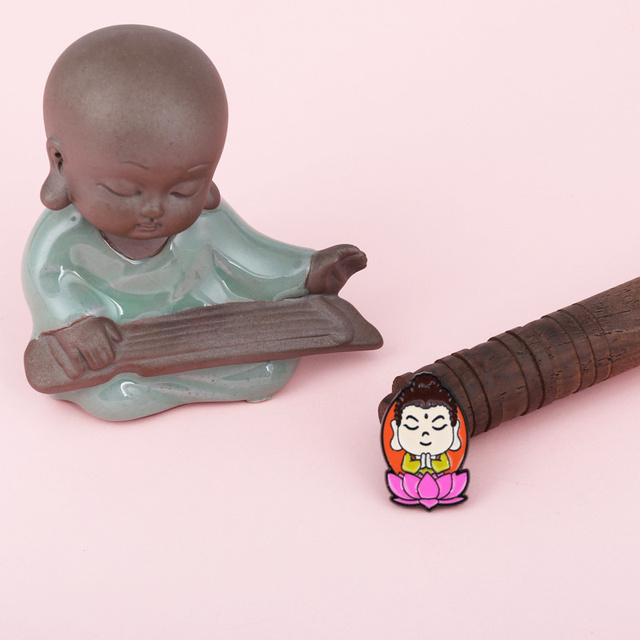 Posąg buddyjskiego tekst Q w wersji DIY dla dzieci - osobowościowy identyfikator dekoracyjny - Wianko - 8