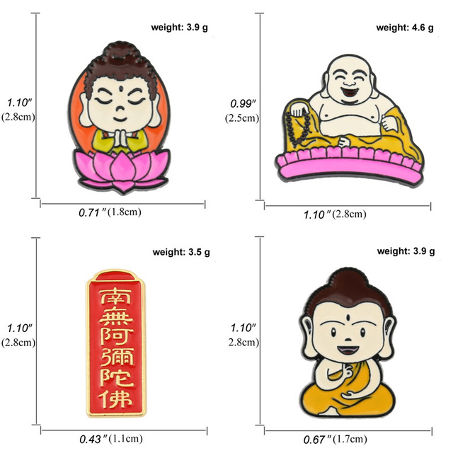 Posąg buddyjskiego tekst Q w wersji DIY dla dzieci - osobowościowy identyfikator dekoracyjny - Wianko - 1