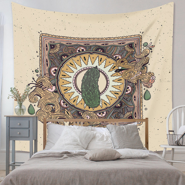 Gobeliny Czeskie Trippy Wall w stylu Hippie z kwiatową Mandala, indie gobelin ścienny abstrakcyjny, dywan artystyczny, dekoracja w stylu Boho na sofę, jogi - Wianko - 166