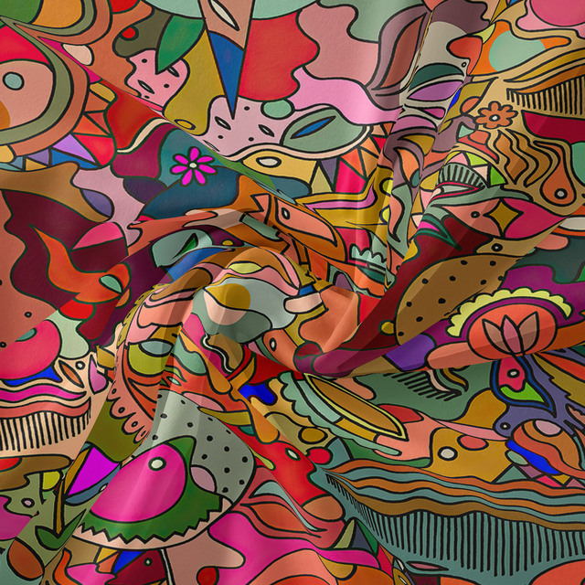 Gobeliny Czeskie Trippy Wall w stylu Hippie z kwiatową Mandala, indie gobelin ścienny abstrakcyjny, dywan artystyczny, dekoracja w stylu Boho na sofę, jogi - Wianko - 146