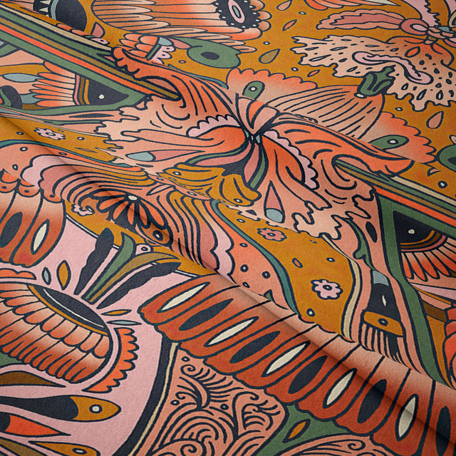 Gobeliny Czeskie Trippy Wall w stylu Hippie z kwiatową Mandala, indie gobelin ścienny abstrakcyjny, dywan artystyczny, dekoracja w stylu Boho na sofę, jogi - Wianko - 129