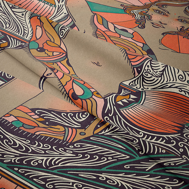 Gobeliny Czeskie Trippy Wall w stylu Hippie z kwiatową Mandala, indie gobelin ścienny abstrakcyjny, dywan artystyczny, dekoracja w stylu Boho na sofę, jogi - Wianko - 113