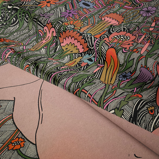 Gobeliny Czeskie Trippy Wall w stylu Hippie z kwiatową Mandala, indie gobelin ścienny abstrakcyjny, dywan artystyczny, dekoracja w stylu Boho na sofę, jogi - Wianko - 49