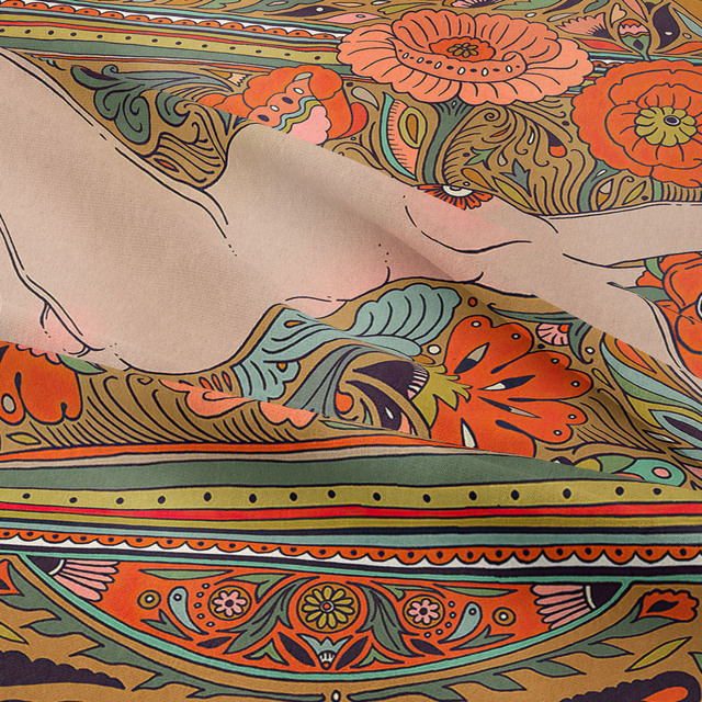 Gobeliny Czeskie Trippy Wall w stylu Hippie z kwiatową Mandala, indie gobelin ścienny abstrakcyjny, dywan artystyczny, dekoracja w stylu Boho na sofę, jogi - Wianko - 187
