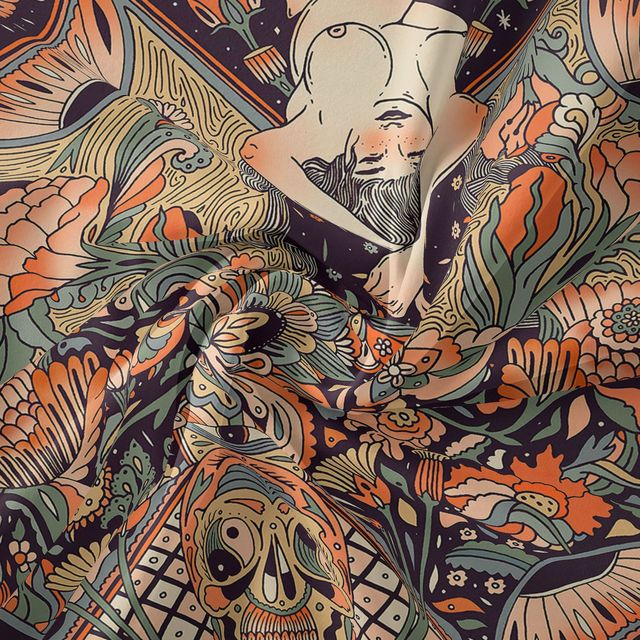 Gobeliny Czeskie Trippy Wall w stylu Hippie z kwiatową Mandala, indie gobelin ścienny abstrakcyjny, dywan artystyczny, dekoracja w stylu Boho na sofę, jogi - Wianko - 138