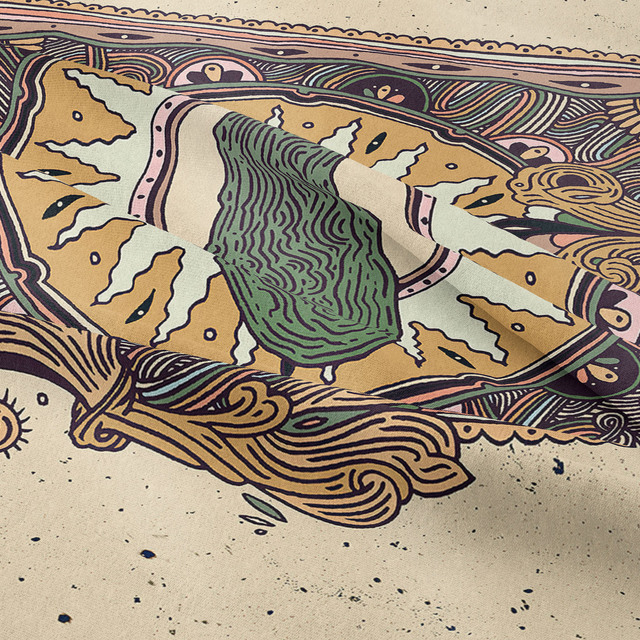 Gobeliny Czeskie Trippy Wall w stylu Hippie z kwiatową Mandala, indie gobelin ścienny abstrakcyjny, dywan artystyczny, dekoracja w stylu Boho na sofę, jogi - Wianko - 163