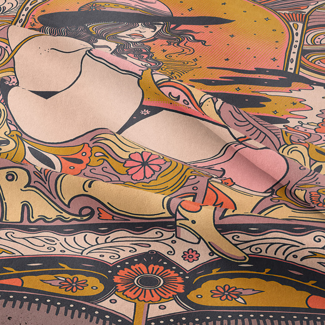 Gobeliny Czeskie Trippy Wall w stylu Hippie z kwiatową Mandala, indie gobelin ścienny abstrakcyjny, dywan artystyczny, dekoracja w stylu Boho na sofę, jogi - Wianko - 83