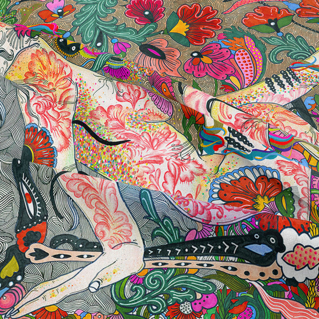 Gobeliny Czeskie Trippy Wall w stylu Hippie z kwiatową Mandala, indie gobelin ścienny abstrakcyjny, dywan artystyczny, dekoracja w stylu Boho na sofę, jogi - Wianko - 235