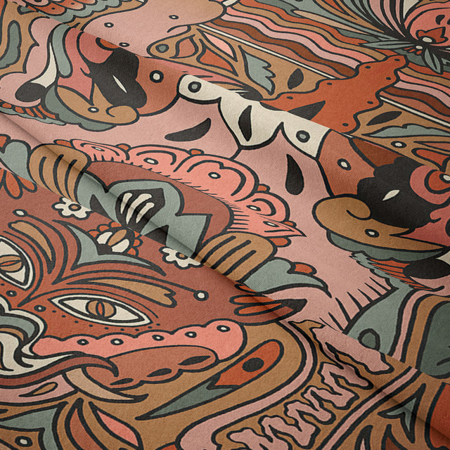 Gobeliny Czeskie Trippy Wall w stylu Hippie z kwiatową Mandala, indie gobelin ścienny abstrakcyjny, dywan artystyczny, dekoracja w stylu Boho na sofę, jogi - Wianko - 153