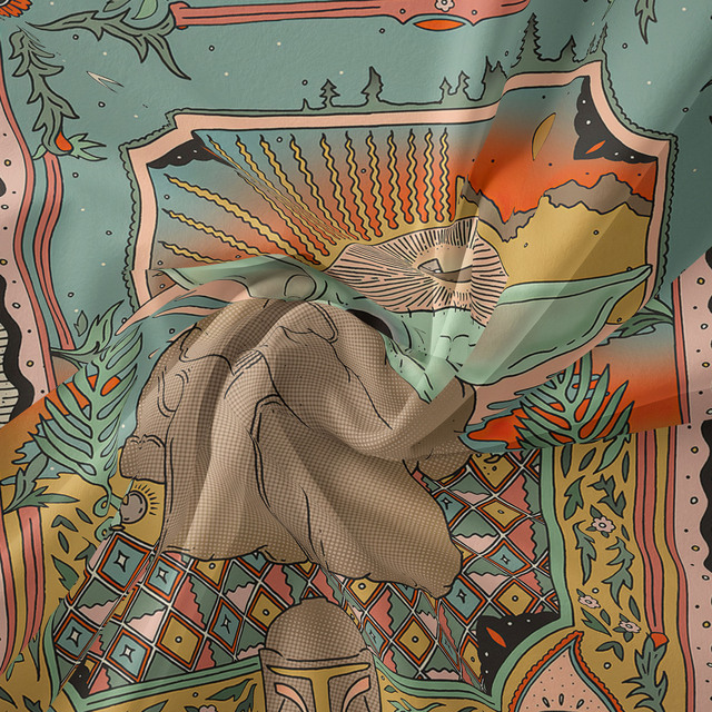 Gobeliny Czeskie Trippy Wall w stylu Hippie z kwiatową Mandala, indie gobelin ścienny abstrakcyjny, dywan artystyczny, dekoracja w stylu Boho na sofę, jogi - Wianko - 178