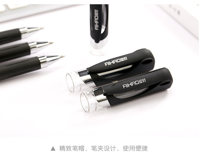 Pakiet 3 żelowych długopisów o dużej pojemności 1.0mm - pióra biznesowe, do pisania w biurze i szkole - Wianko - 15