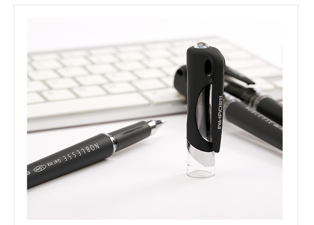 Pakiet 3 żelowych długopisów o dużej pojemności 1.0mm - pióra biznesowe, do pisania w biurze i szkole - Wianko - 13