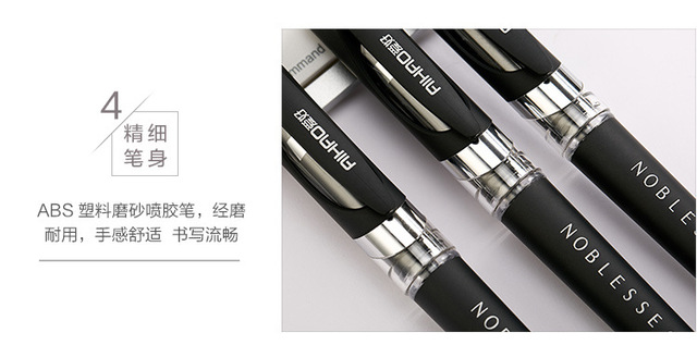 Pakiet 3 żelowych długopisów o dużej pojemności 1.0mm - pióra biznesowe, do pisania w biurze i szkole - Wianko - 19