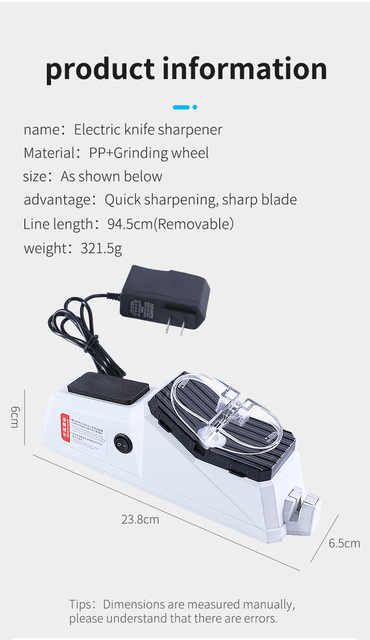 Nowa biała elektryczna ostrzałka do noży USB Recharge - narzędzie kuchenne, specjalna ostrzałka dla kucharzy, nożyczki kuchenne - Wianko - 25